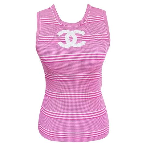 pink chanel tank top